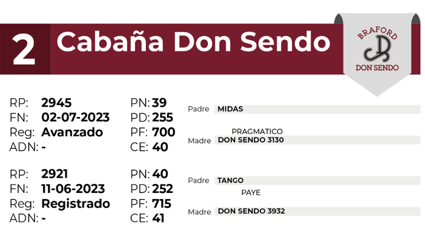 2 DON SENDO 2945 2921 - 27 AGOSTO LAS BREÑAS